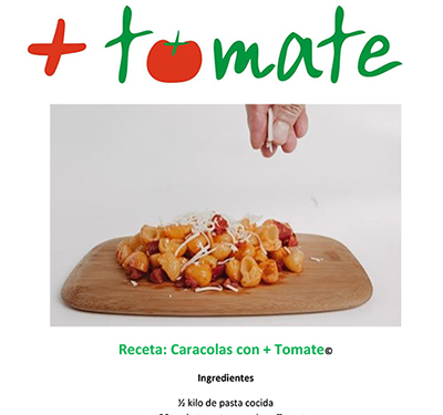 Caracolas con +tomate